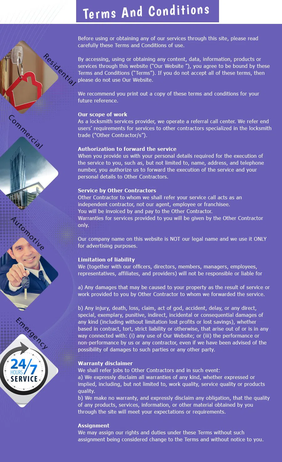 Cleveland Lock And Keys, Cleveland, OH 216-606-9007 - terms-and-condition-n-19